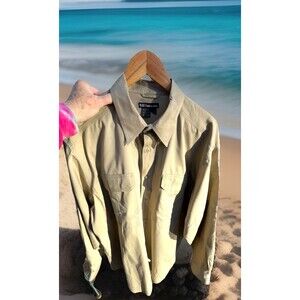 5.11 Tactical Series Ripstop Shirt Beige Flap Pockets Vented RN109614 Men XL